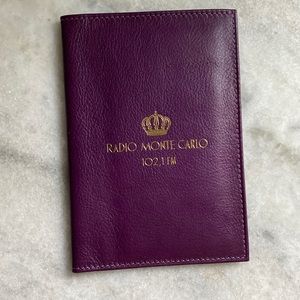 Purple leather wallet